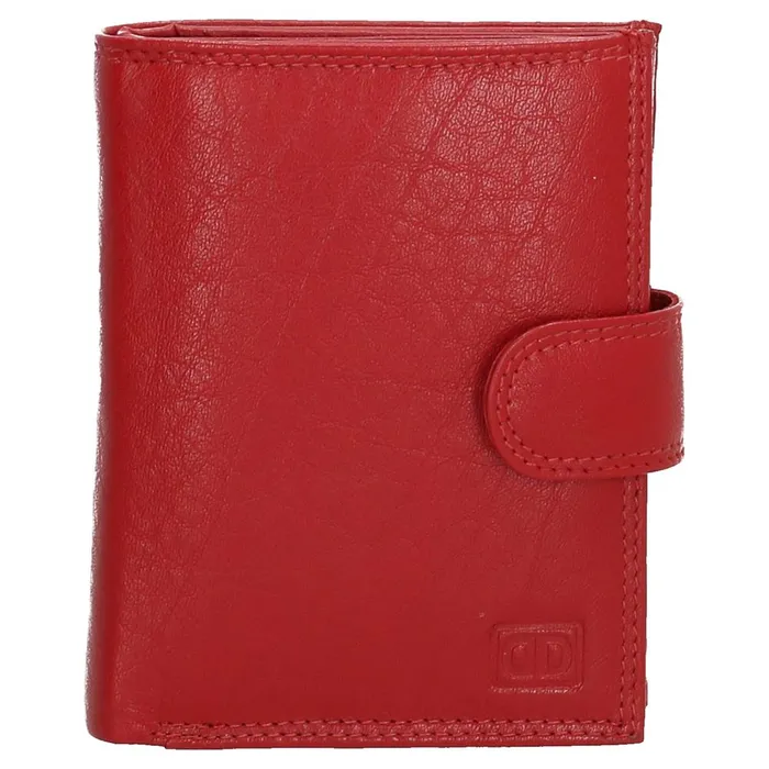 Červená praktická kožená peňaženka &quot;Page&quot;