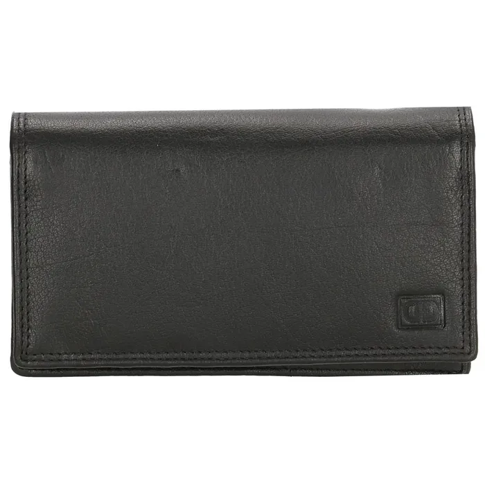 Čierna veľká kožená peňaženka &quot;Dominas&quot;