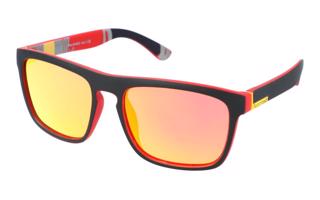 Polarizačné okuliare Colour Joy - Red/Black - matné