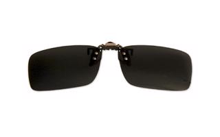 Polarizačný klip na okuliare - čierny - 4,0 cm x 13,5 cm
