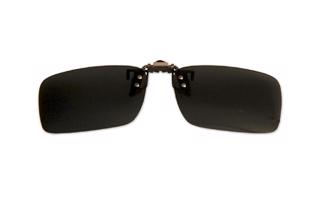 Polarizačný klip na okuliare - čierny - 4,2 cm x 13,8 cm