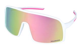 Športové polarizačné okuliare Be Active - White/Pink