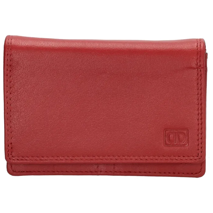 Červená praktická kožená peňaženka &quot;Collect&quot;
