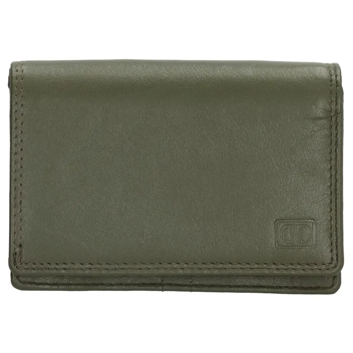 Zelená praktická kožená peňaženka &quot;Collect&quot;